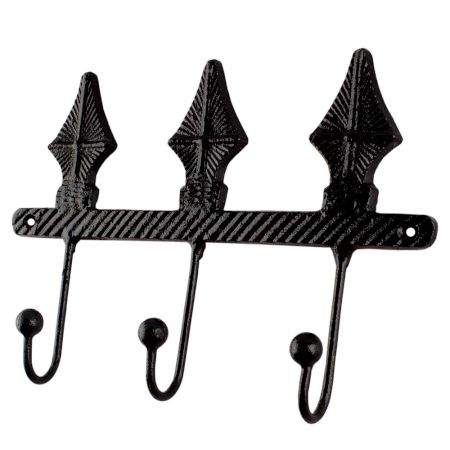 Decorative Black Iron Wall Hooks